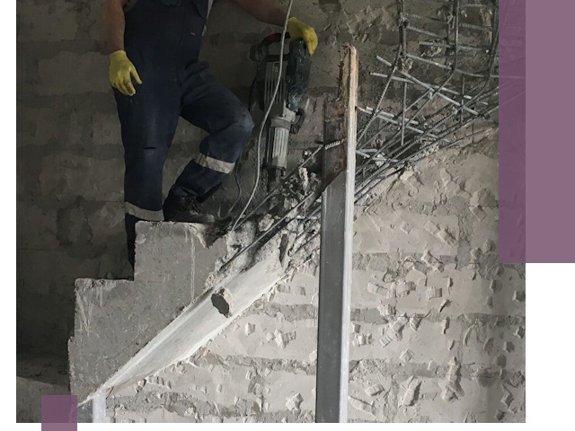 Демонтаж металлических и бетонных лестниц в Чехове