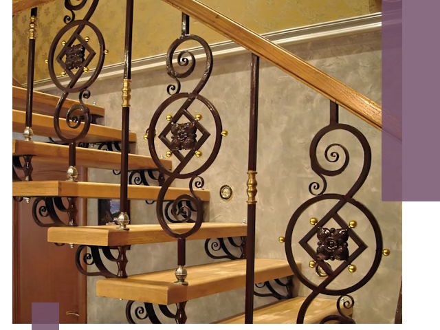 Изготовление кованых лестниц под ключ в Чехове