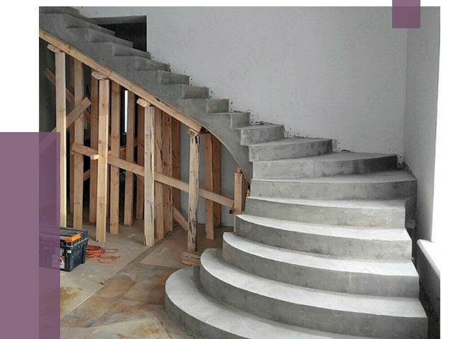 Изготовление бетонных лестниц под ключ в Чехове от 19826 руб. | ПРОЛЁТ-Чхв