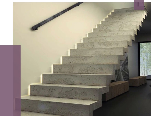 Облицовка бетонных лестниц в Чехове от 4575 руб/м2 