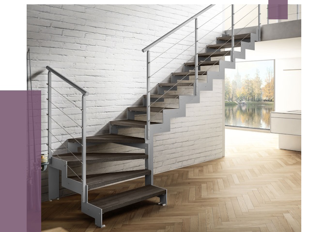 Г-образные лестницы под ключ в Чехове от 36855 руб. | ПРОЛЁТ-Чхв