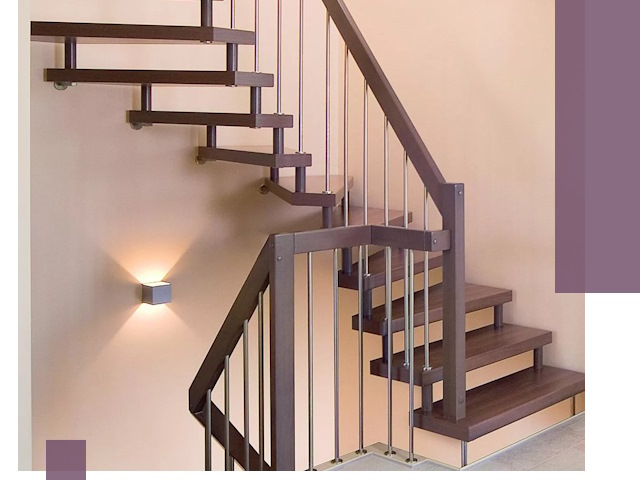 Изготовление лестниц на больцах в Чехове под ключ