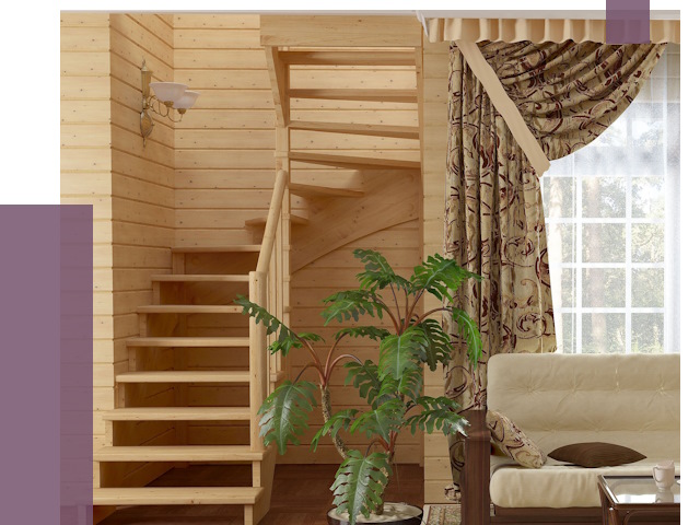 Лестницы для дачи в Чехове от 75490 руб.  | ПРОЛЁТ-Чхв