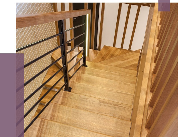 Лестницы из ясеня в Чехове под ключ от 9964 руб. 