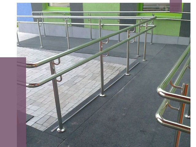 Ограждения пандусов в Чехове от 4321 руб. монтаж | ПРОЛЁТ-Чхв