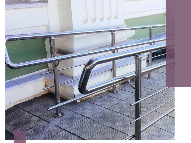 Ограждения пандусов из металла и нержавейки в Чехове