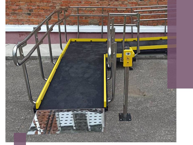 Изготовление наклонных пандусов для инвалидов в Чехове