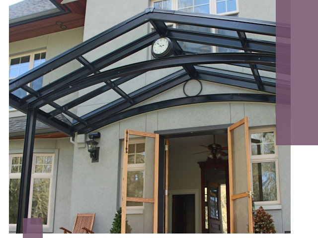 Изготовление и монтаж навесов и козырьков в Чехове