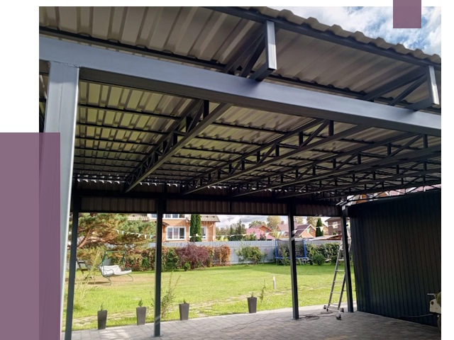 Монтаж навесов в Чехове от 7320 руб. — установка навеса | ПРОЛЁТ-Чхв