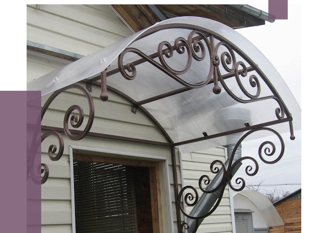 Изготовление козырьков в Чехове от 7320 руб. — заказать | ПРОЛЁТ-Чхв