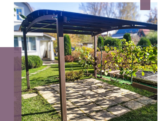 Навесы для дачи в Чехове от 12658 руб. под ключ — ПРОЛЁТ-Чхв