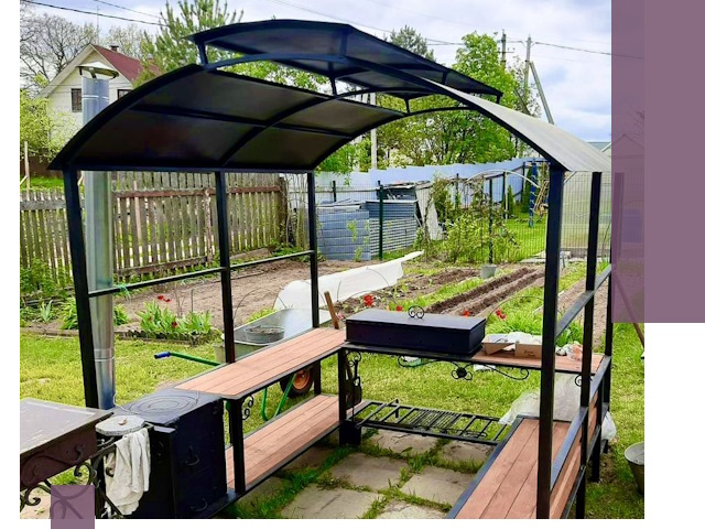 Навесы для барбекю в Чехове: изготовление, монтаж и демонтаж