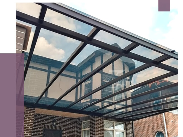 Навесы из поликарбоната в Чехове от 8561 руб. под ключ — ПРОЛЁТ-Чхв