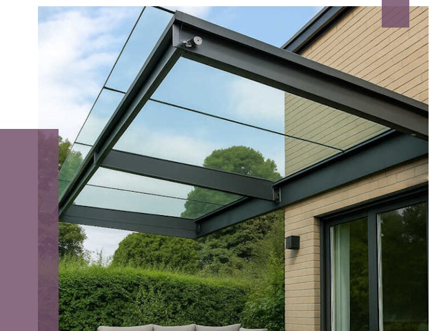 Стеклянные навесы и козырьки в Чехове от 12200 руб.