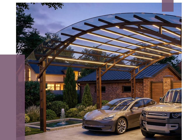 Металлические навесы в Чехове от 12607 руб. под ключ — ПРОЛЁТ-Чхв