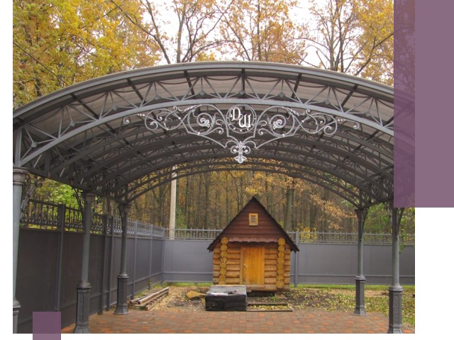 Кованые навесы премиум-класса под заказ в Чехове