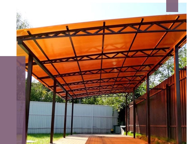 Односкатные навесы под ключ в Чехове от 13065 руб. 