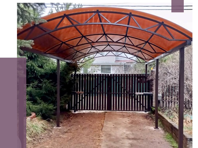 Арочные навесы в Чехове от 12658 руб. — изготовление и монтаж | ПРОЛЁТ-Чхв