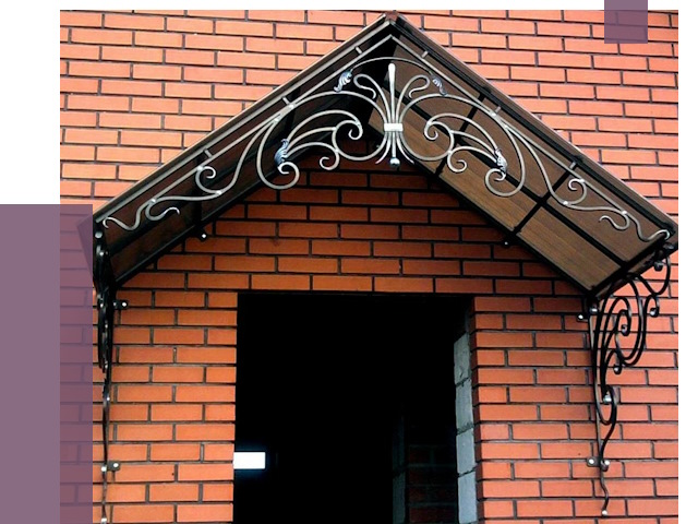 Металлические козырьки в Чехове от 10625 руб. 