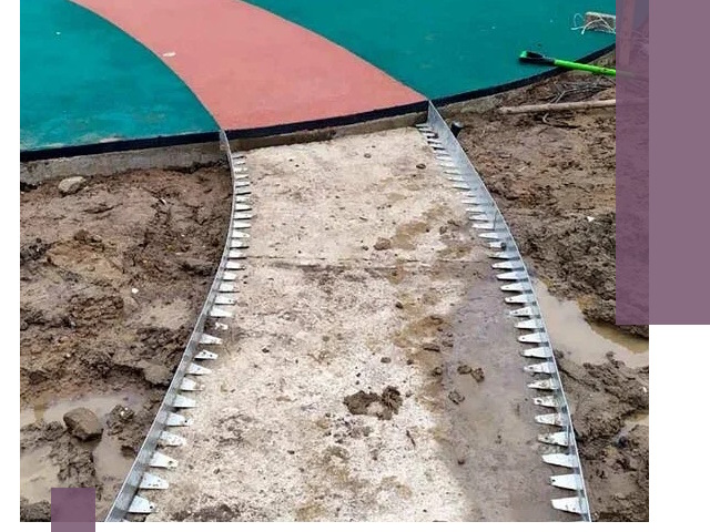 Металлические бордюры для дорожек в Чехове — монтаж и изготовление