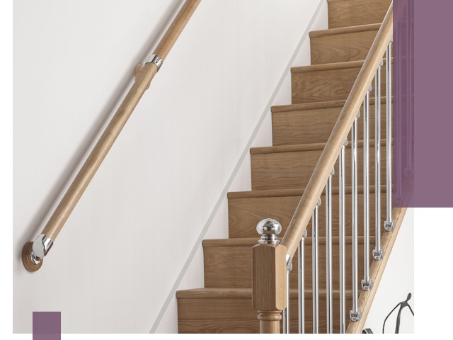 Пристенные поручни из стали и нержавейки под монтаж в Чехове